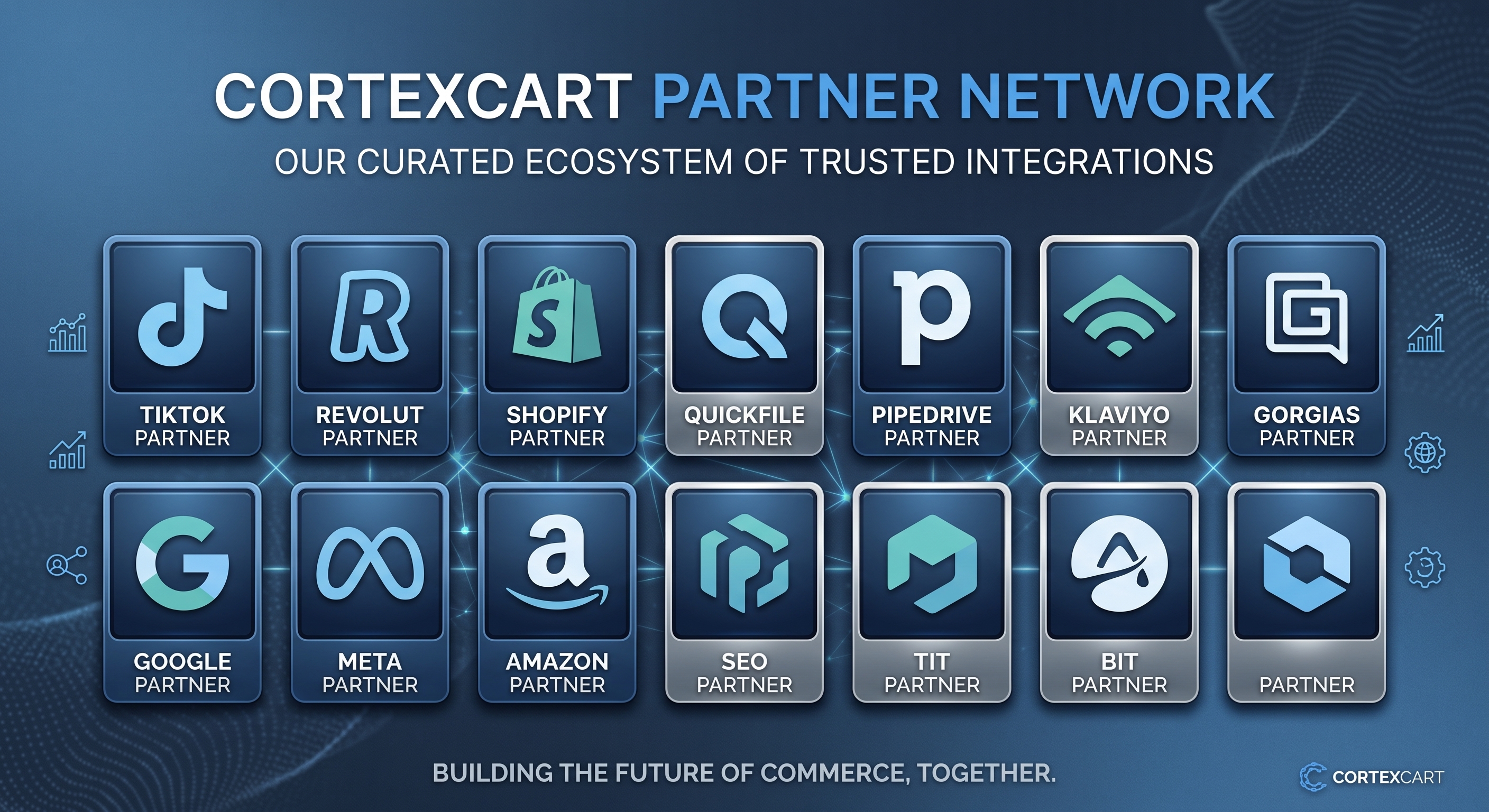 some of our partners in the Cortexcart Ecosystem (not all are available at this time)